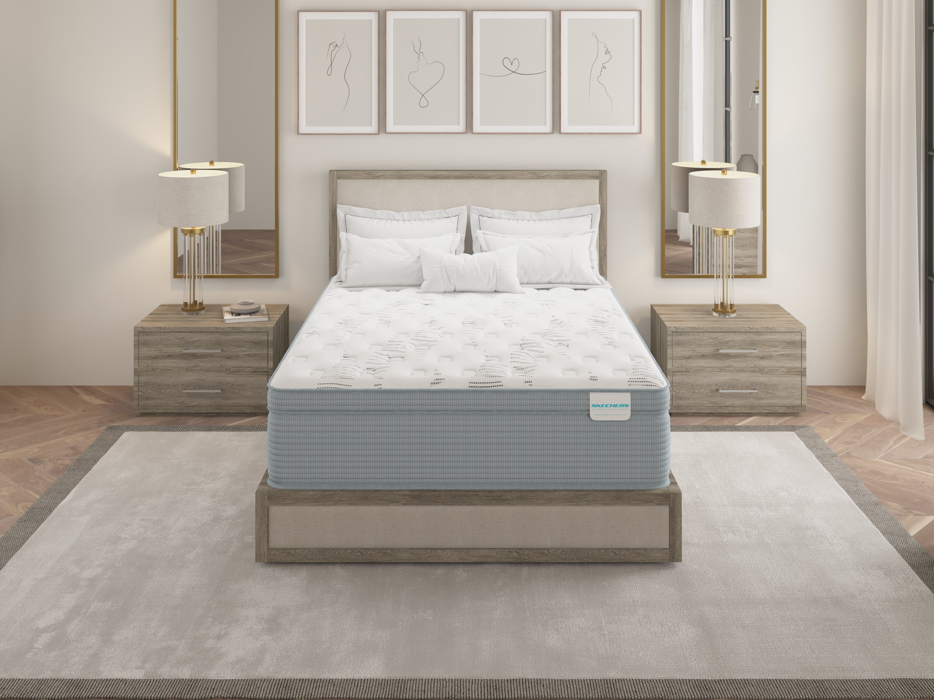 Skechers® PostureFit™ 300 Medium Plush Euro Top